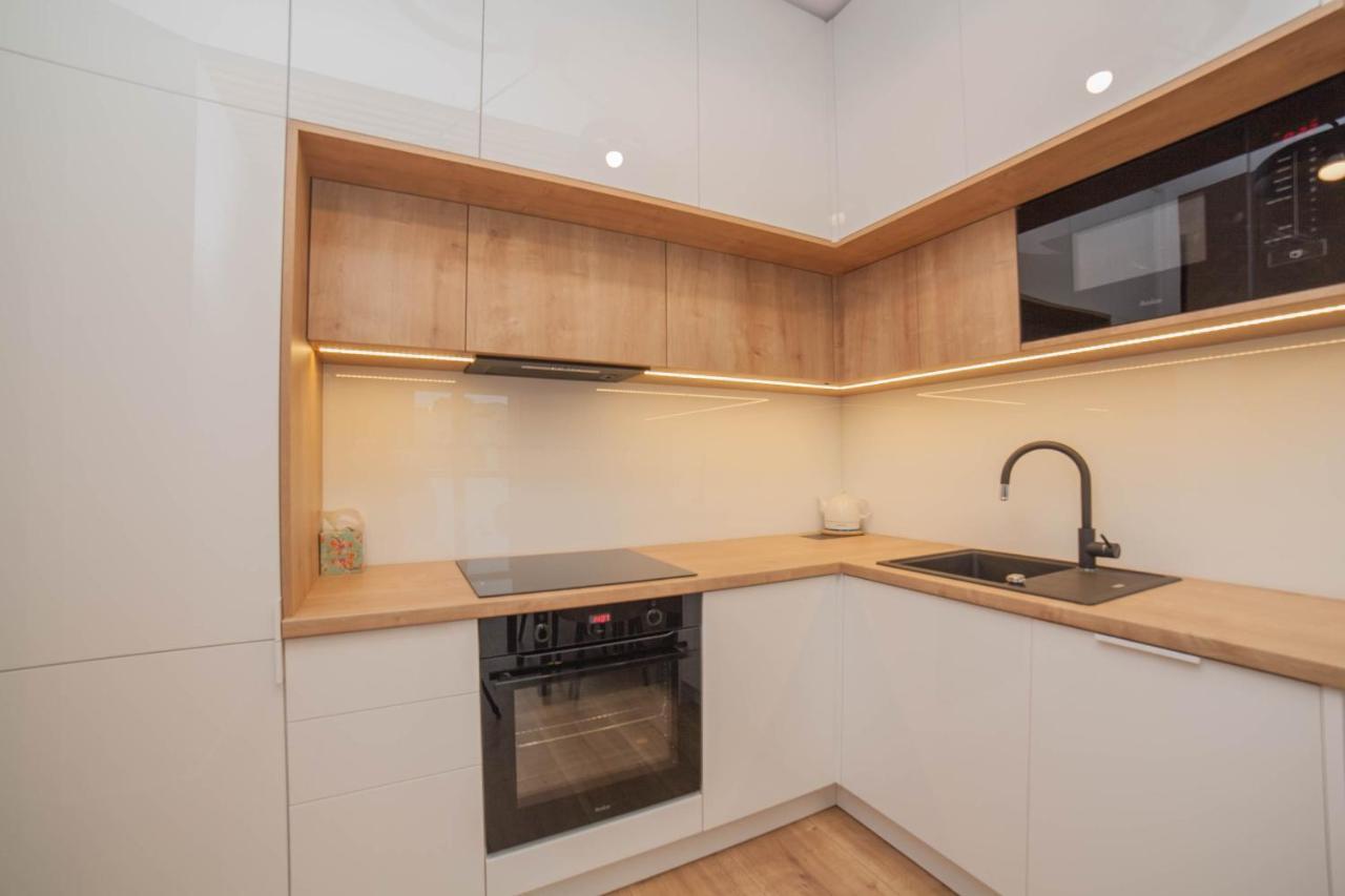 Mragowo Dwupoziomowy Apartament Indygo 85M2 Z Widokiem Na Jezioro Exterior foto